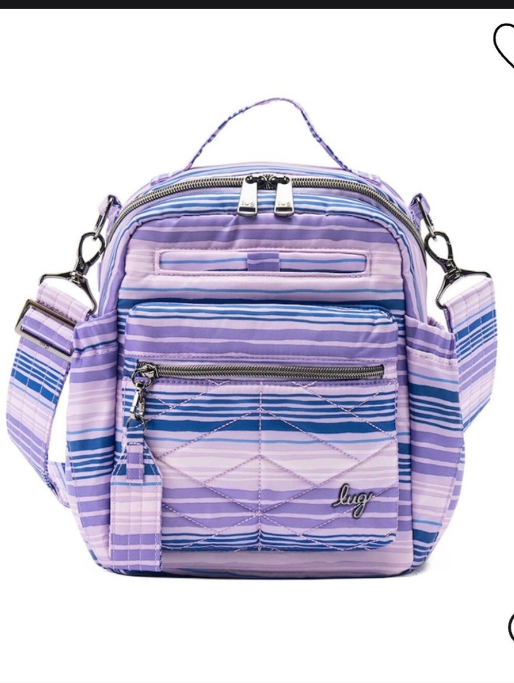 $120 Retail Lug Alpine "Love" Coded Boxy Crossbody Bag NWOT Sold Out Everywhere